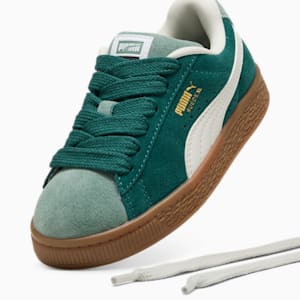 Tenis Suede XL para niños, Dark Myrtle-Vapor Gray-Green Moon, extralarge
