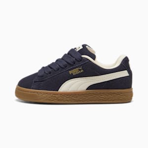 Tenis Suede XL para niños, New Navy-Frosted Ivory, extralarge