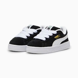 Tenis Suede XL para bebés, PUMA Black-PUMA White, extralarge