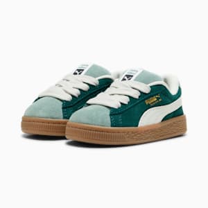 Tenis Suede XL para bebés, Dark Myrtle-Vapor Gray-Green Moon, extralarge