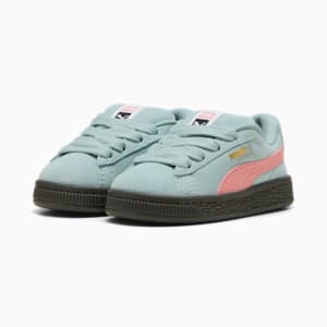 Tenis Suede XL para bebés, Modern Mint-Pink Fruit, extralarge