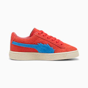 キッズ PUMA x ワンピース 千両道化のバギー スウェード スニーカー 17-21cm, For All Time Red-Ultra Blue, extralarge-JPN