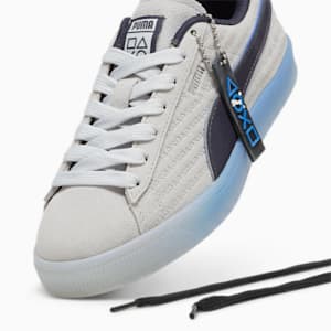 Sneakers PUMA x PLAYSTATION® Suede pour enfant et adolescent, Glacial Gray-New Navy, extralarge