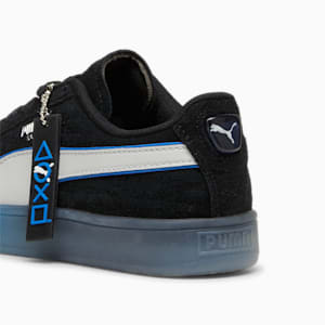 PUMA x PLAYSTATION® Suede Big Kids' Sneakers, PUMA Black-Glacial Gray, extralarge