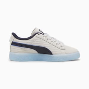 PUMA x PLAYSTATION® Suede Little Kids' Sneakers, Glacial Gray-New Navy, extralarge