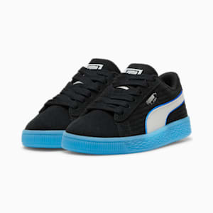 PUMA x PLAYSTATION® Suede Little Kids' Sneakers, PUMA Black-Glacial Gray, extralarge