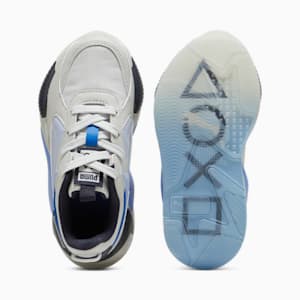 キッズ PUMA x PlayStation RS-X スニーカー 17-21cm, Glacial Gray-Blue Skies, extralarge-JPN