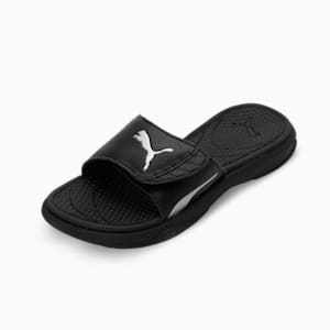 Royalcat Comfort SOFTRIDE Women's Slides, PUMA Black-PUMA Silver, extralarge-IND