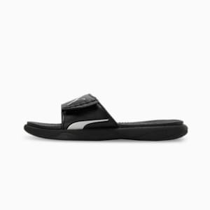 Royalcat Comfort SOFTRIDE Women's Slides, PUMA Black-PUMA Silver, extralarge-IND