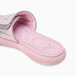 Royalcat Comfort SOFTRIDE Women's Slides, Grape Mist-PUMA Silver, extralarge-IND