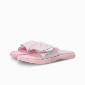 Royalcat Comfort SOFTRIDE Women's Slides, Grape Mist-PUMA Silver, extralarge-IND