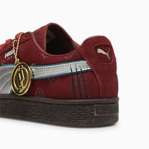 PUMA x ONE PIECE Suede Red-Haired Shanks Big Kids' Sneakers, Team Regal Red-PUMA Silver, extralarge