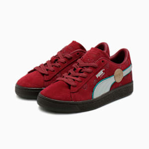 キッズ PUMA x ワンピース 赤髪のシャンクス スウェード スニーカー 17-21cm, Team Regal Red-PUMA Silver, extralarge-JPN