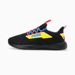 SOFTRIDE Vital Pro Youth Running Shoes, PUMA Black-PUMA Red-Pelé Yellow, extralarge-IND