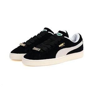 メンズ PUMA x XLARGE スウェード ファットレース スニーカー, PUMA Black-PUMA White-Warm White, extralarge-JPN