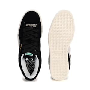 メンズ PUMA x XLARGE スウェード ファットレース スニーカー, PUMA Black-PUMA White-Warm White, extralarge-JPN