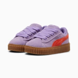 ベビー FENTY x PUMA CREEPER PHATTY スニーカー 13-16.5cm, Lavender Alert-Burnt Red-Gum, extralarge-JPN