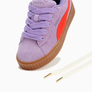 キッズ FENTY x PUMA CREEPER PHATTY スニーカー 17-21.5cm, Lavender Alert-Burnt Red-Gum, extralarge-JPN