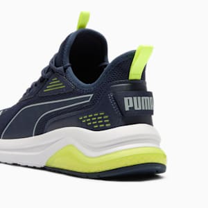 Amplifier Men's Sneakers, PUMA Navy-Cool Mid Gray-Electric Lime, extralarge