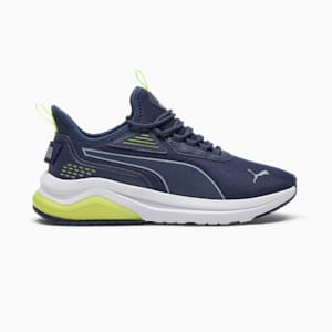 Amplifier Men's Sneakers, PUMA Navy-Cool Mid Gray-Electric Lime, extralarge