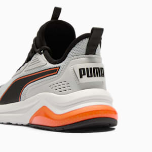 Amplifier Men's Sneakers, Flat Light Gray-PUMA Black-Rickie Orange, extralarge