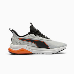 Amplifier Men's Sneakers, Flat Light Gray-PUMA Black-Rickie Orange, extralarge