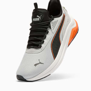 Amplifier Men's Sneakers, Flat Light Gray-PUMA Black-Rickie Orange, extralarge