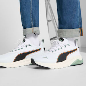Tenis Amplifier para hombre, PUMA White-PUMA Black-Maple Syrup, extralarge