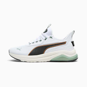 Tenis Amplifier para hombre, PUMA White-PUMA Black-Maple Syrup, extralarge
