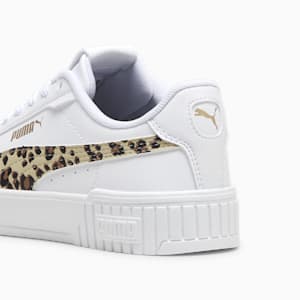 Carina 2.0 Animal Big Kids' Sneakers, PUMA White-Putty-PUMA Gold, extralarge