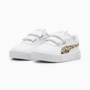 Carina 2.0 Animal Update Toddlers' Sneakers, PUMA White-Putty-PUMA Gold, extralarge
