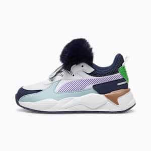 PUMA x TROLLS RS-X Little Kids' Boys' Sneakers, PUMA White-Ultra Violet, extralarge