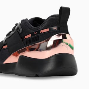 Muse X-2 Metallic V1 Women's Sneakers, PUMA Black-PUMA Black-Copper Rose, extralarge-IND