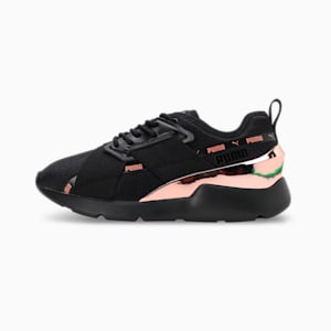 Muse X-2 Metallic V1 Women's Sneakers, PUMA Black-PUMA Black-Copper Rose, extralarge-IND