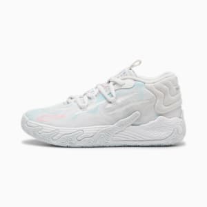PUMA x LAMELO BALL MB.03 Iridescent Little Kids' Basketball Shoes, PUMA White-Dewdrop, extralarge