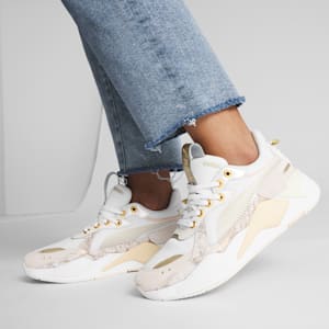 RS-X Glimmer Women's Sneakers, PUMA White-Gold-Warm White, extralarge