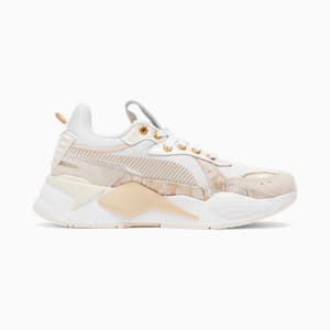 Zapatillas RS-X Glimmer para mujer, Cheap Urlfreeze Jordan Outlet White-Gold-Warm White, extralarge