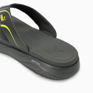 Softride Seave Xpress Men's Flip-Flops, Mineral Gray-Lime Sheen, extralarge-IND