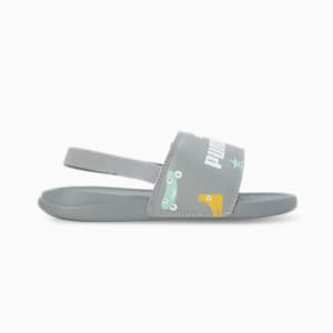 Popcat 20 Backstrap V2 Kid's Sandals, Cool Mid Gray-PUMA White, extralarge-IND