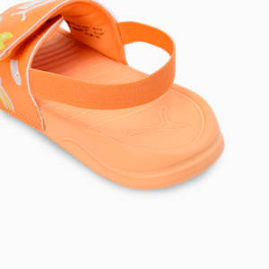 Popcat 20 Backstrap V2 Kid's Sandals, PUMA Black-Clementine-PUMA White, extralarge-IND