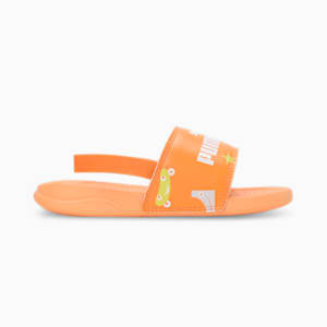 Popcat 20 Backstrap V2 Kid's Sandals, PUMA Black-Clementine-PUMA White, extralarge-IND