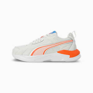 Puma X-Ray Grilion V1 Youth Sneakers, Vapor Gray-Rickie Orange-PUMA White, extralarge-IND