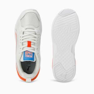 Puma X-Ray Grilion V1 Youth Sneakers, Vapor Gray-Rickie Orange-PUMA White, extralarge-IND