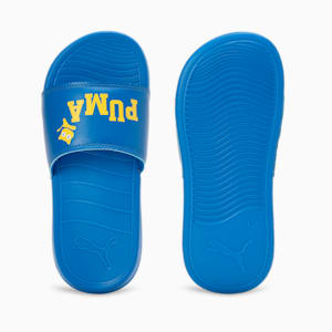 Popcat 20 V2 Youth Slides, Lime Pow-Cool Cobalt-PUMA White, extralarge-IND