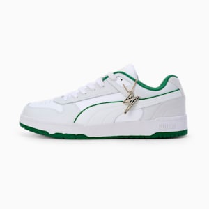 RBD Game Low x HARRDY SANDHU Men's Sneakers, PUMA White-Feather Gray-Vine, extralarge-IND