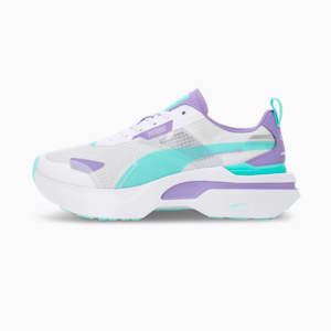 KOSMO RIDER V1 Women's Sneakers, Feather Gray-Electric Peppermint-Lavender Alert, extralarge-IND