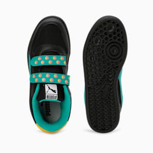 PUMA Prismy Kid's Sneakers, PUMA Black-Sparkling Green-Yellow Sizzle, extralarge-IND