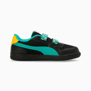 PUMA Prismy Kid's Sneakers, PUMA Black-Sparkling Green-Yellow Sizzle, extralarge-IND