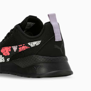 Anzarun Flora Youth Sneakers, PUMA Black-Vivid Violet-Passionfruit, extralarge-IND