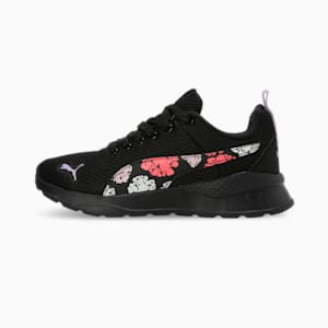 Anzarun Flora Youth Sneakers, PUMA Black-Vivid Violet-Passionfruit, extralarge-IND